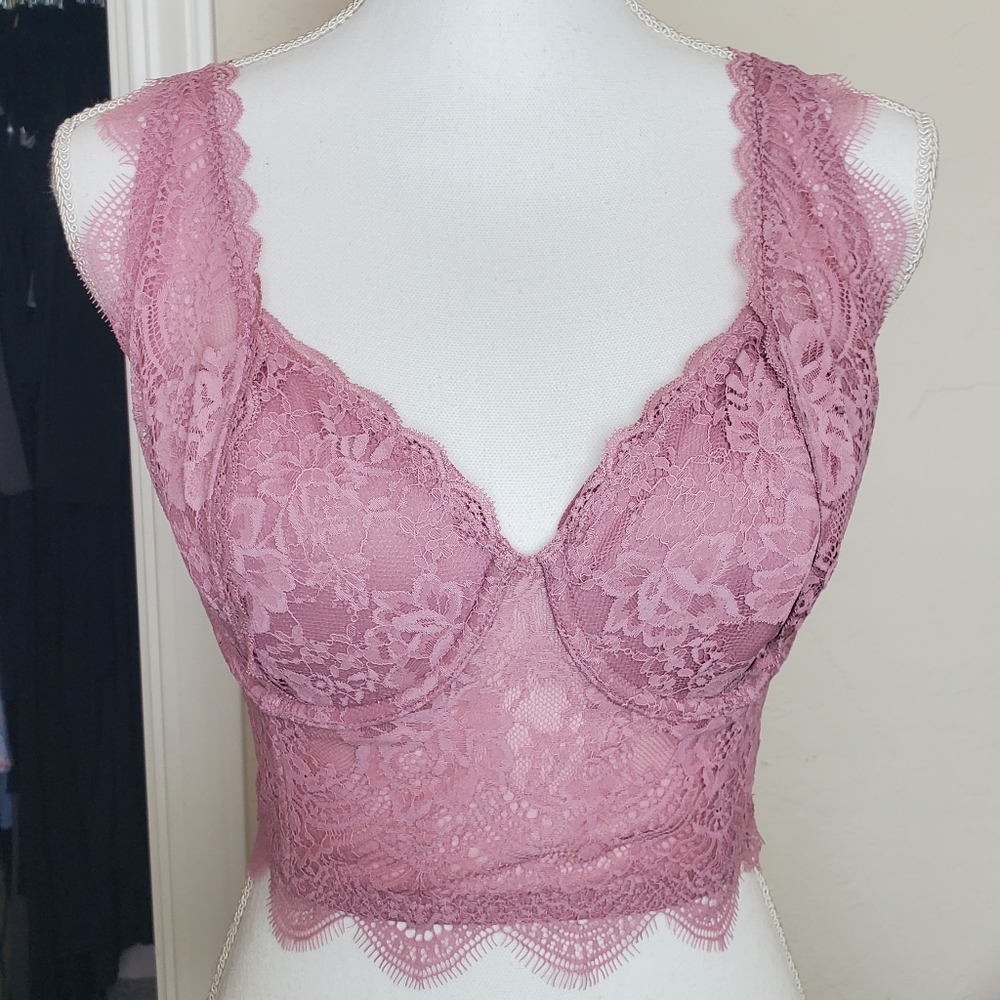 Victoria's Secret Blush Pink Corset Bra Top